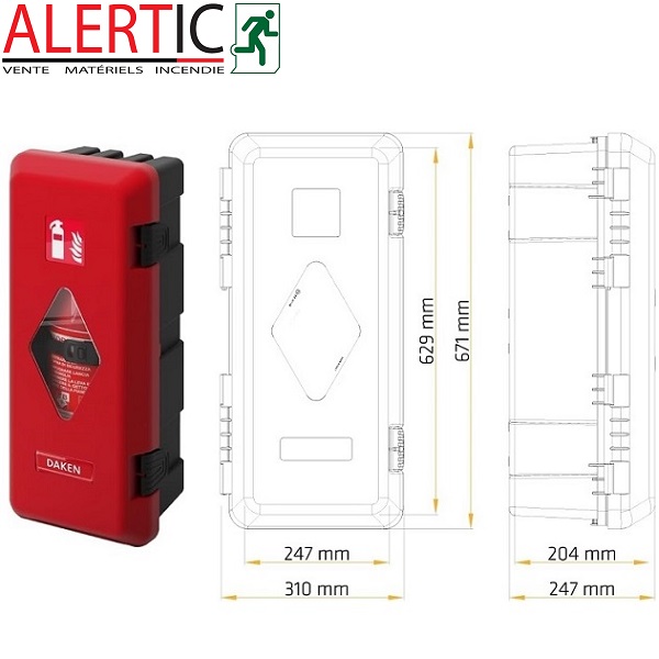 COFFRET EXTINCTEUR CAMION