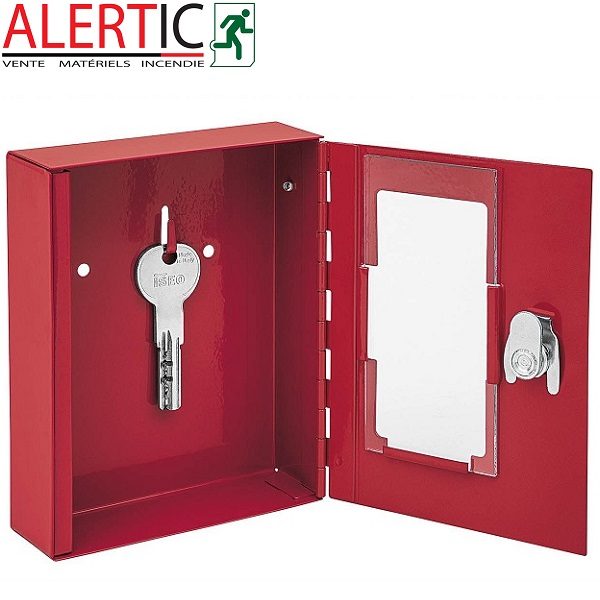 Boîte pour clés de secours, boite rouge sans fond pour protection