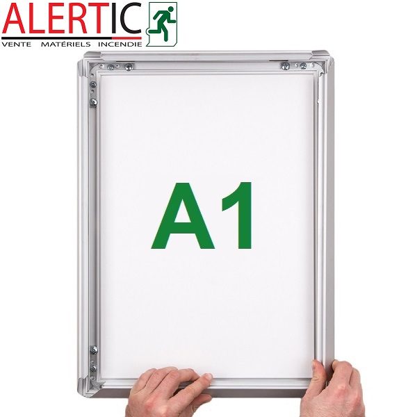 10 CADRES ALUMINIUM CLIC CLAC ARGENT FORMAT A1