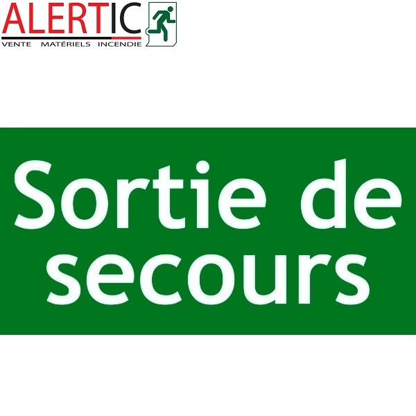 PANNEAU SORTIE SECOURS